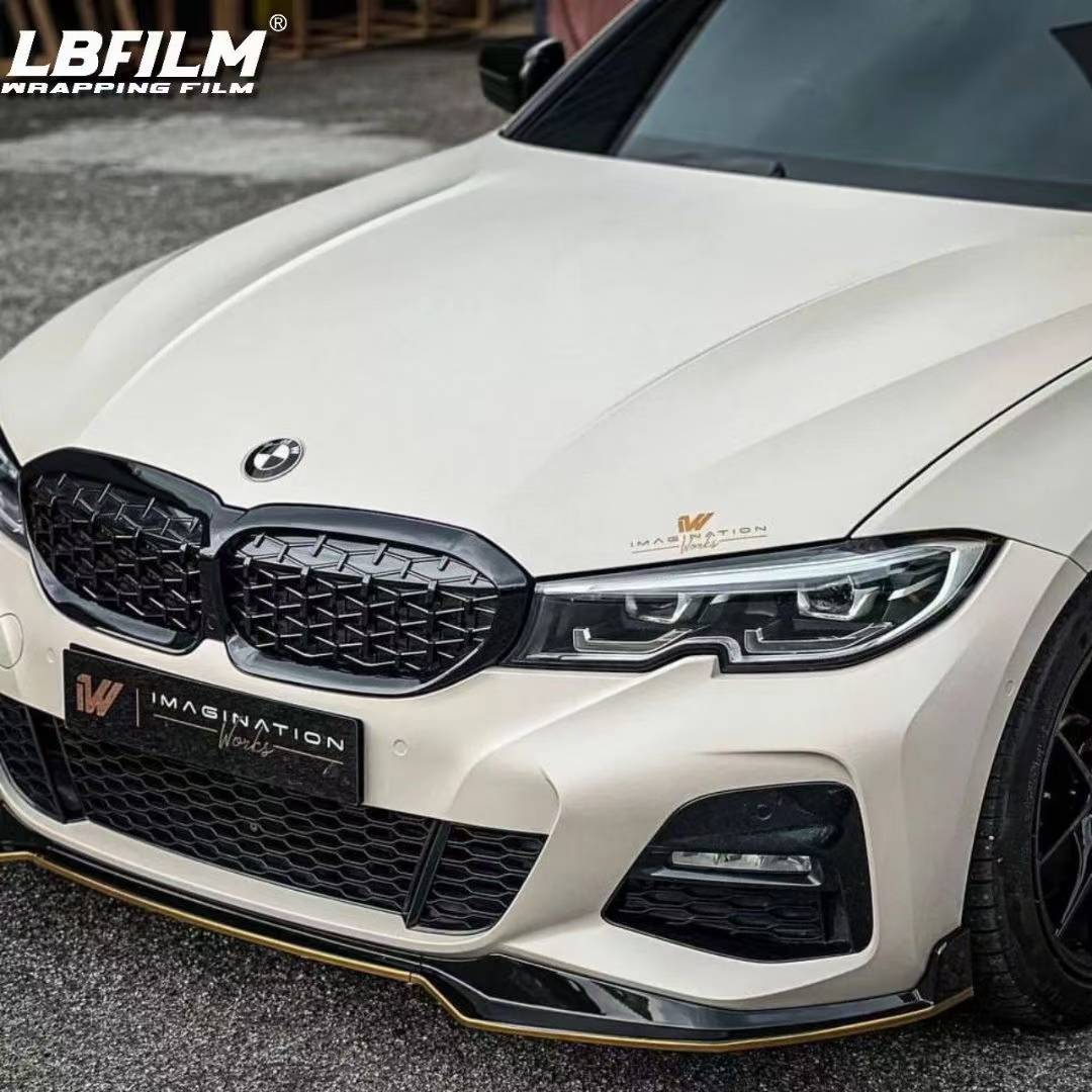 宝马330i-lb汽车膜消光米咖灰改色膜,高级的车居质感_搜狐汽车_搜狐网