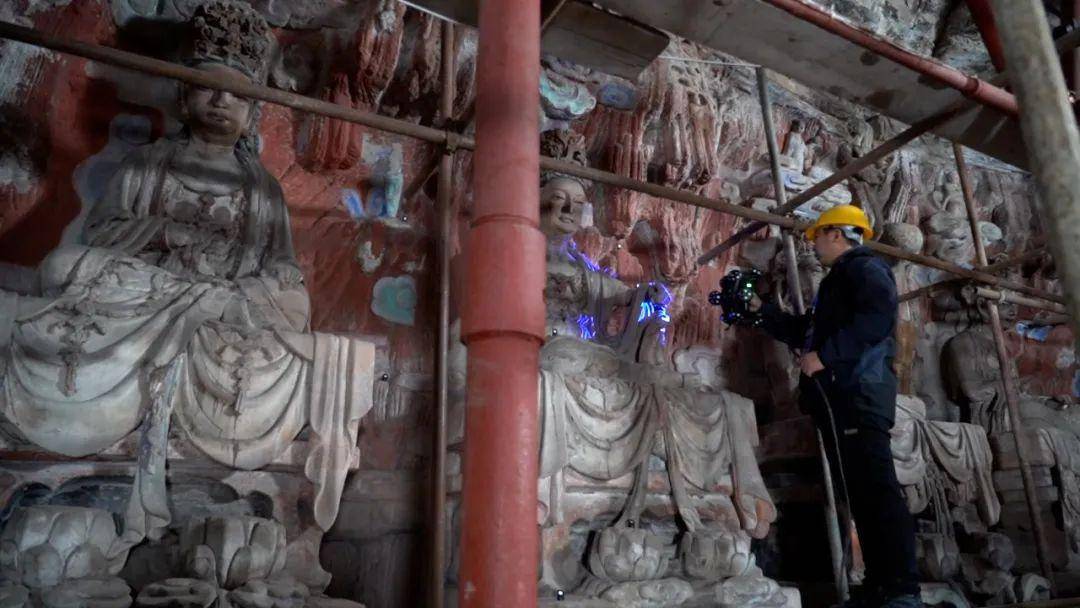 大足石刻宝顶山摩崖造像 圆觉洞综合保护工程完成九成外业数据采集