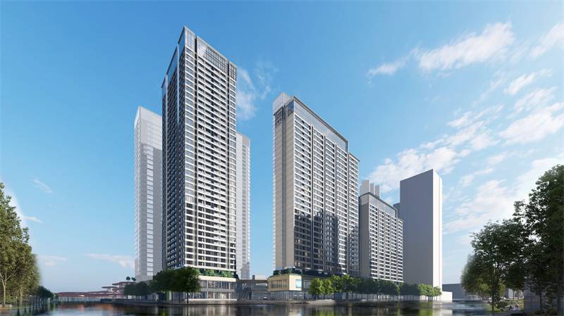 世茂深港国际中心二期占地3.1万㎡ 二期建筑面积22.96