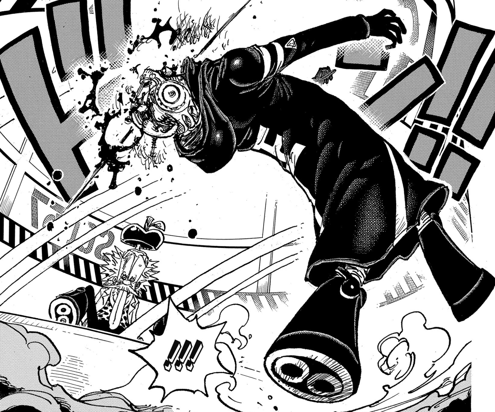 1064话身为贝加庞克分身的1号释迦跟革命军首领龙打电话,表示自己即将