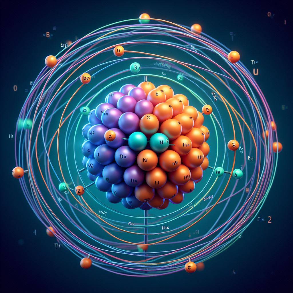 氦原子结构模型示意图图片