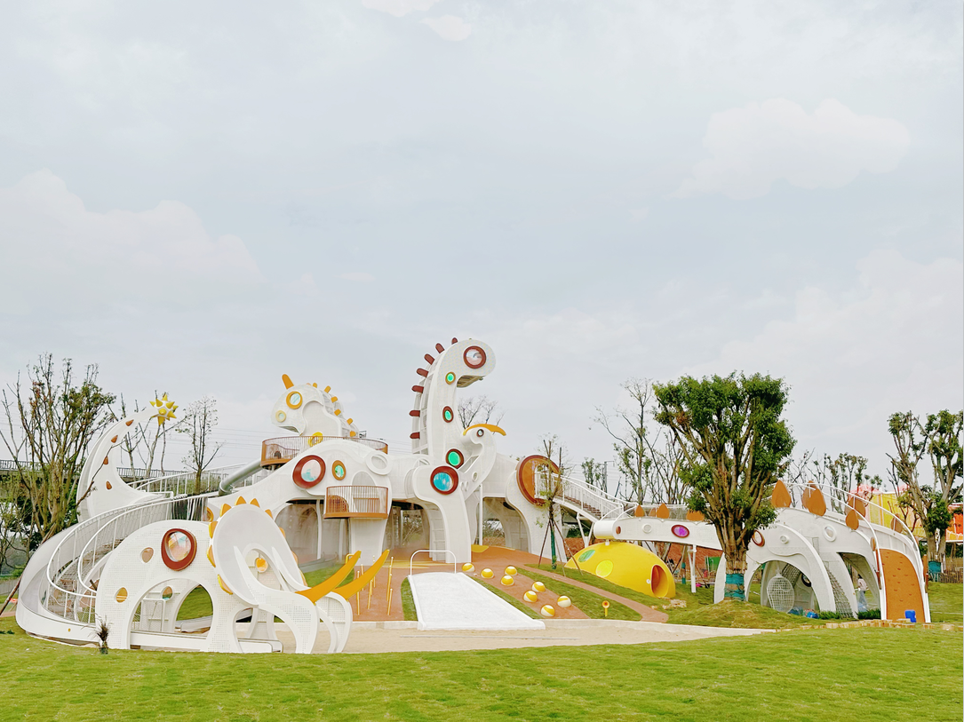 成都北湖洛嘉森乐园,儿童友好亲子乐园新地标_恐龙_游乐_熊猫