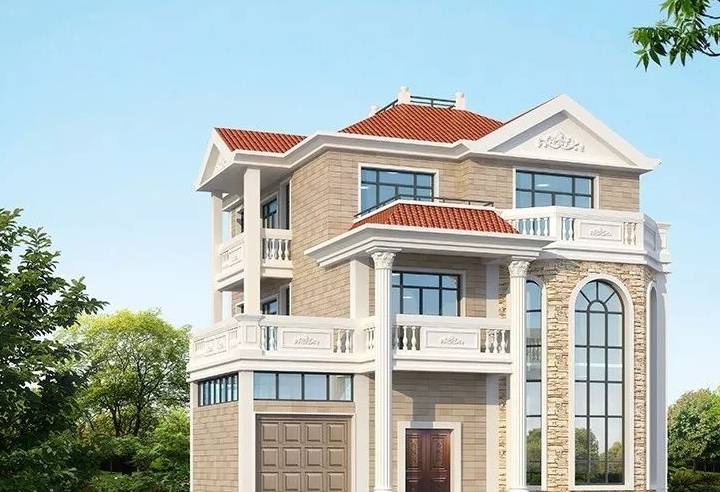 老家实拍3层豪华别墅,建在马路旁,路人看了无不称赞_户型_效果_设计