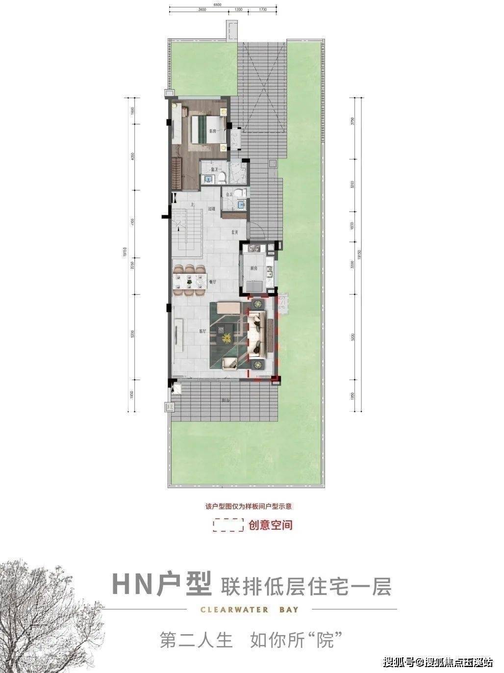 雅居乐清水湾蔚蓝小院合院别墅是什么朝向!有什么户型