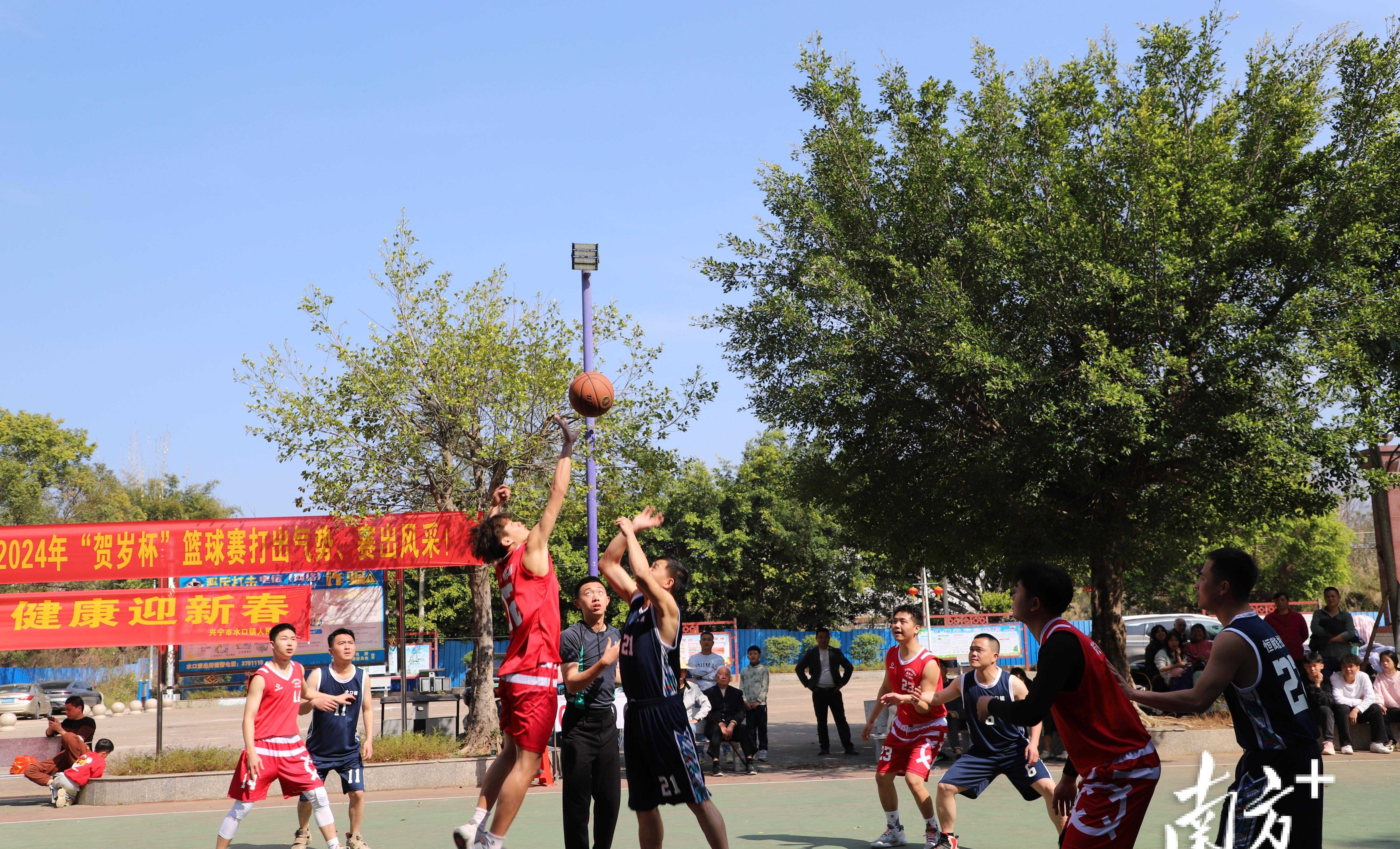 兴宁市水口镇2024年"贺岁杯"篮球赛闭幕,冠亚季军揭晓_决赛_赛区_比赛