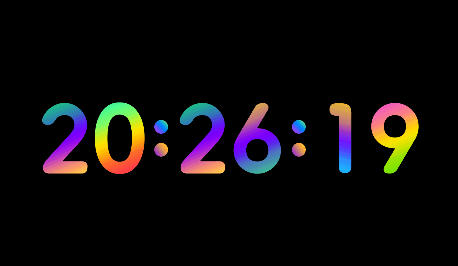 这个时钟屏保非常美观又大气 锁屏必备_效果_芝麻_时间