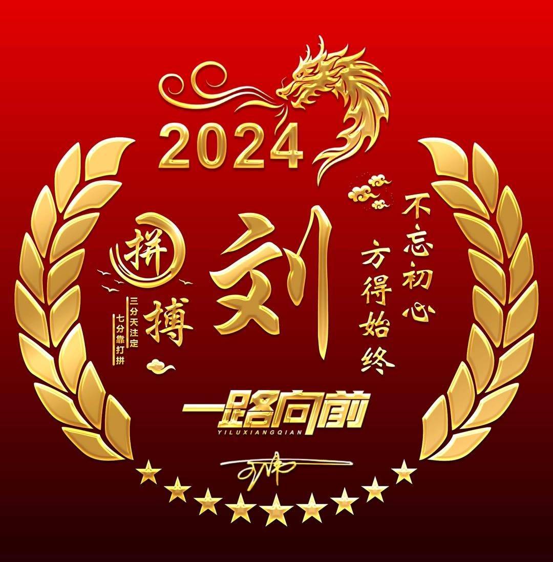 姓氏头像第169期,2024为梦想拼搏新款个性签名头像,有你的吗?