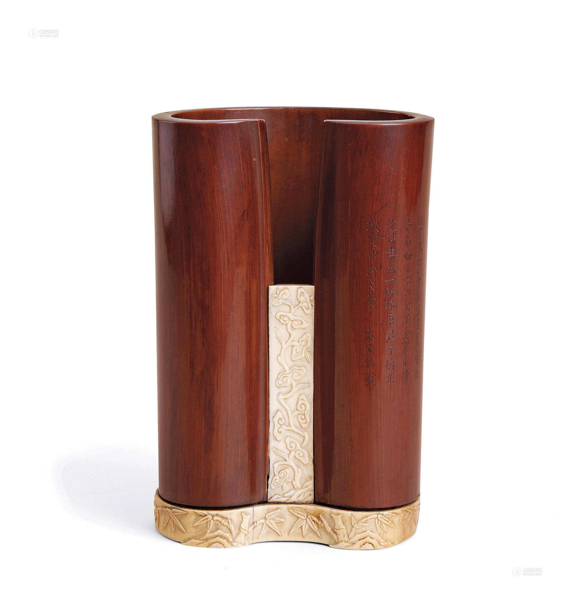 北京翰海2024年春拍征集:竹雕笔筒的文化与价值_材质_市场_竹刻