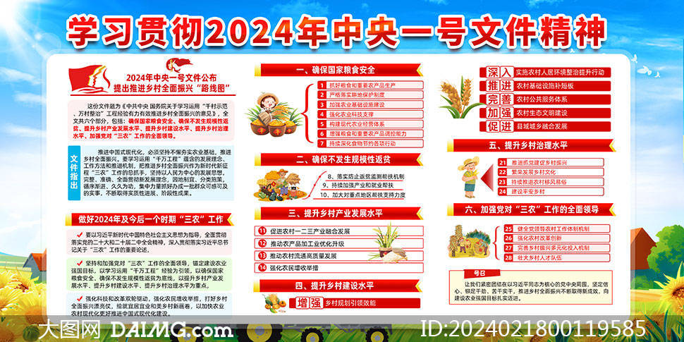2024年乡村振兴战略展板模板_psd_html_图片