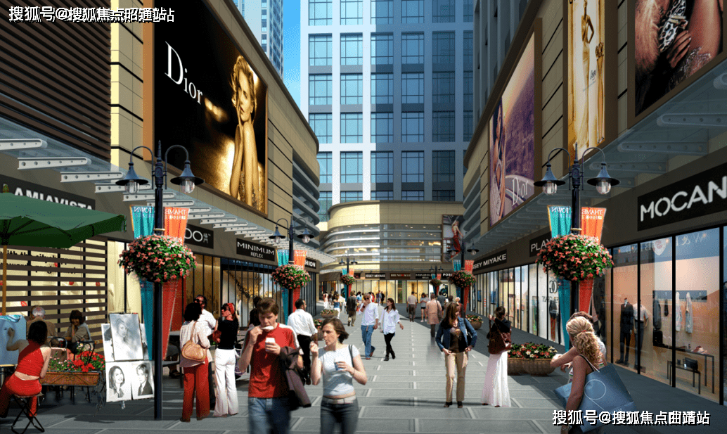 昆明万彩城本身就配备了6万平方米的精品商业mall"万彩荟",完美结合