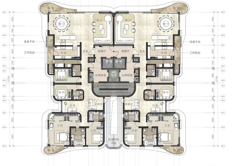 汤臣一品建筑结构图图片