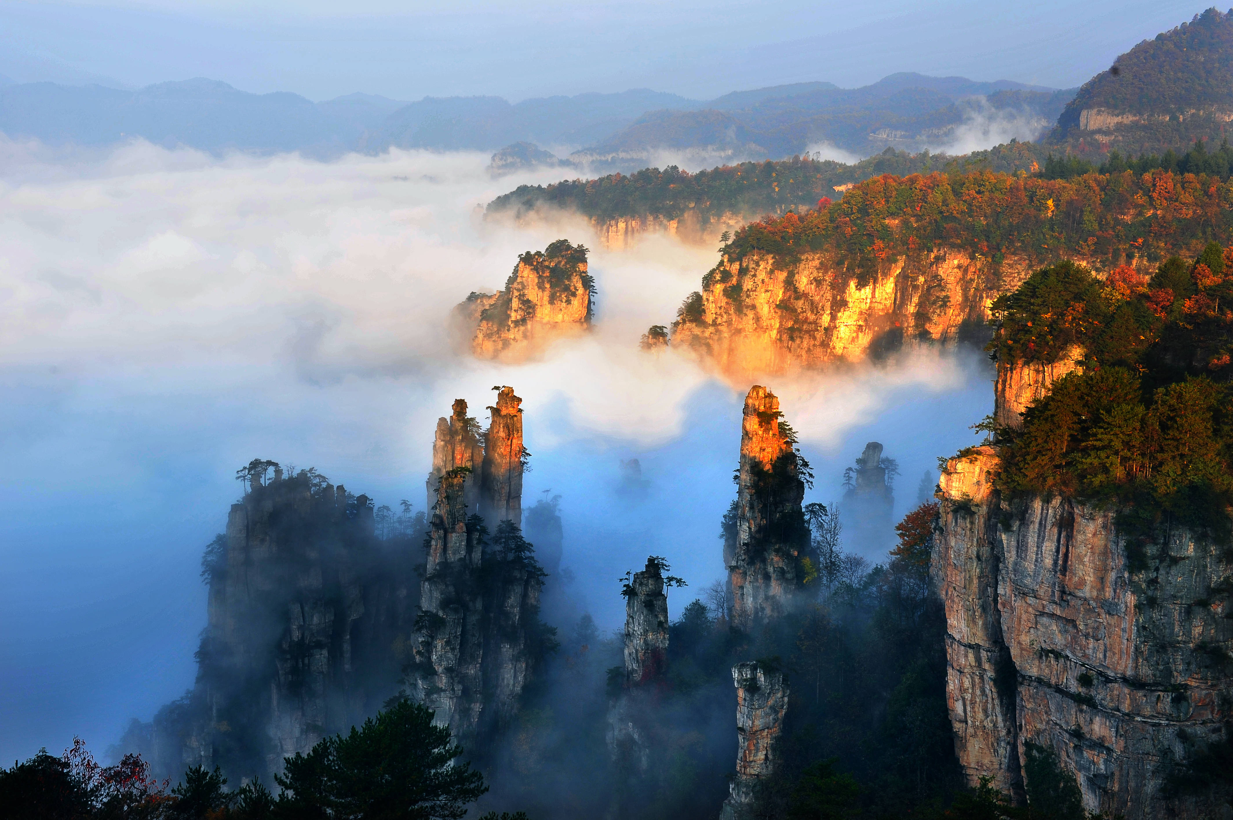 张家界旅游景区图片图片