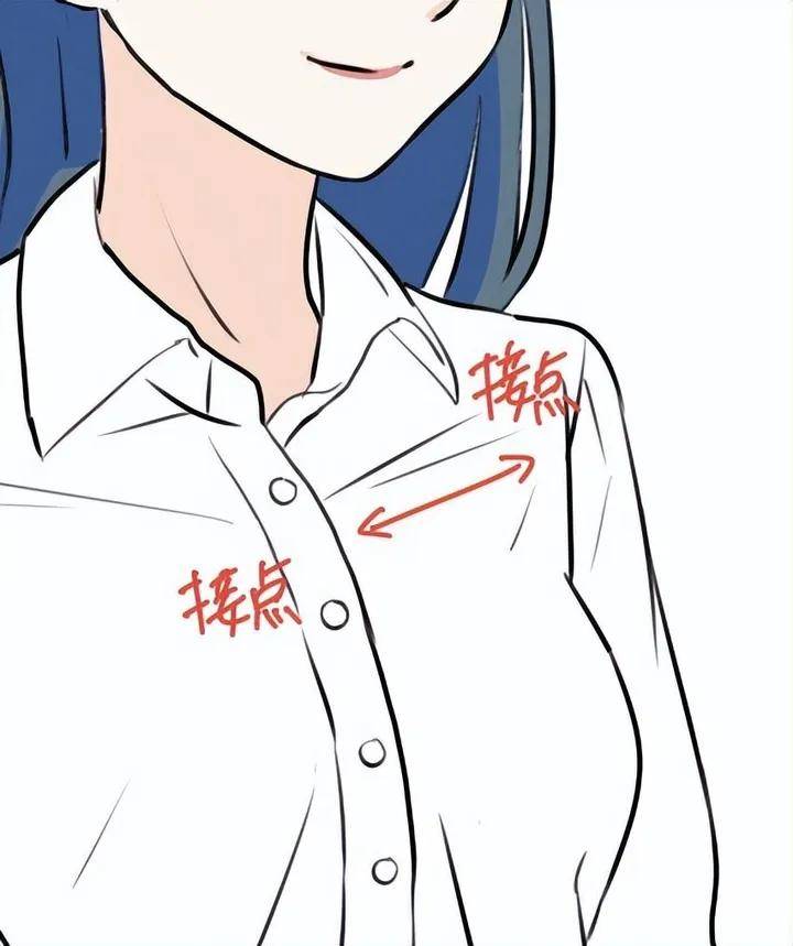 妙笔成画教育:t恤褶皱怎么画?初学者必看!_皱纹_手臂_接点