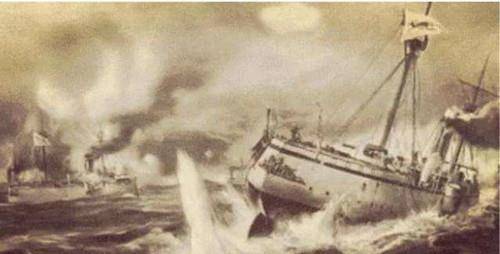 舰队沉没124年后,在船中捞出74颗子弹,北洋水师终得平反_经远舰_战舰