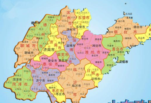 建国之初,山东省行政区划比较复杂,有省辖市,省直辖专区,但山东大部被