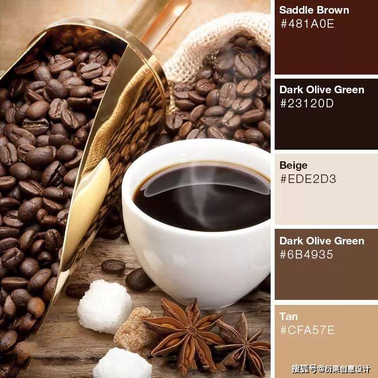 【配色技巧】棕色系色彩搭配方案