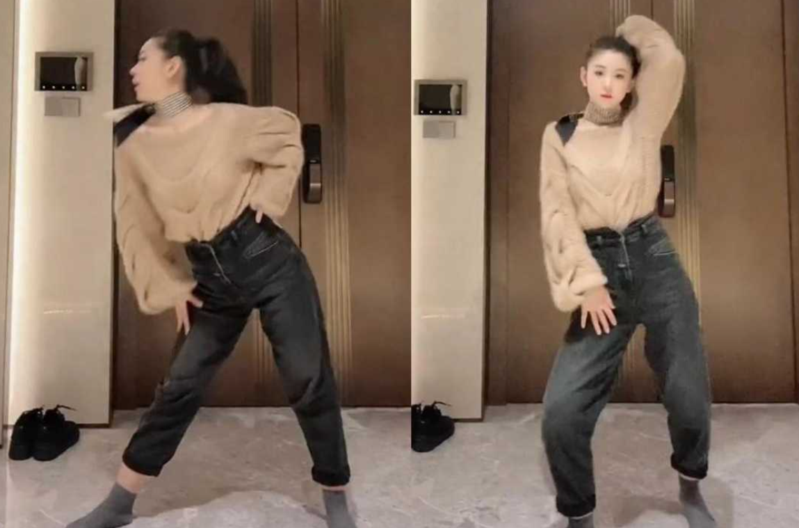 李小萌二胎后带火了跳舞穿搭:"毛衣 高腰裤 丝巾",时髦又洋气_时尚