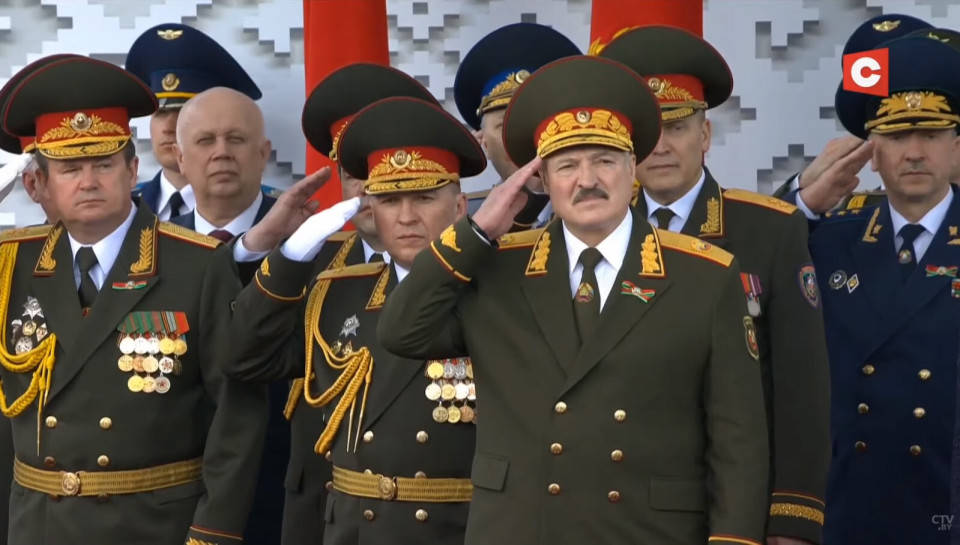 这是白俄罗斯的59胜利日阅兵.