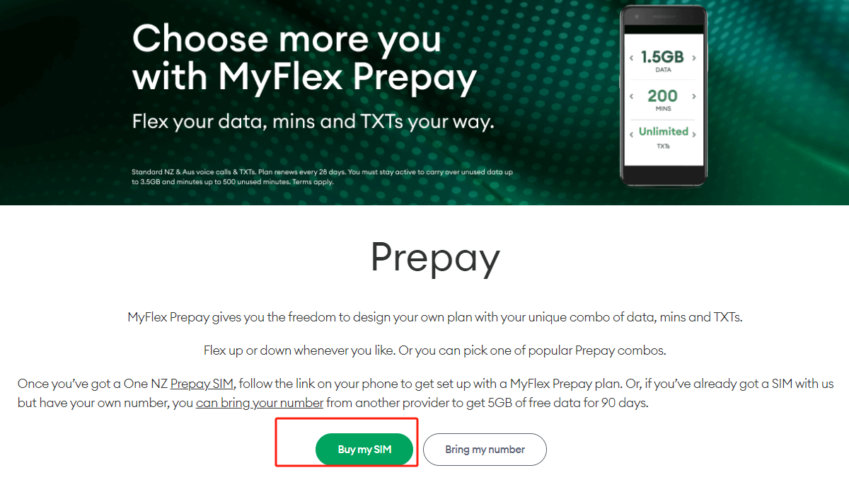 在线开通新西兰esim电话卡,0月租无需实名免费接收短信