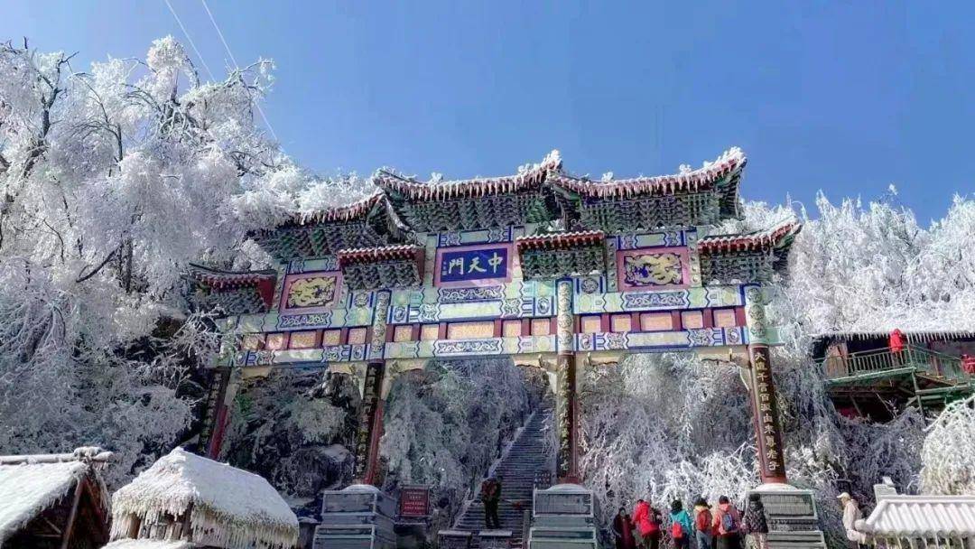 河南老君山一大波雪景震撼来袭!_景区_游客_索道