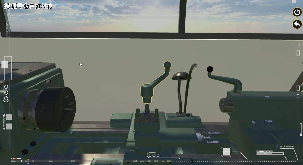 普通车床结构装调之简单部件 vr仿真软件_操作_模块_刀架