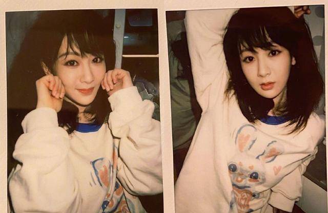 杨紫最近的营业美图,白衬衫清纯,卷发清丽,没有刘海也太美了_造型