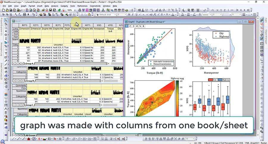 【软件更新】origin 2024 功能亮点!_图表_工作_模式
