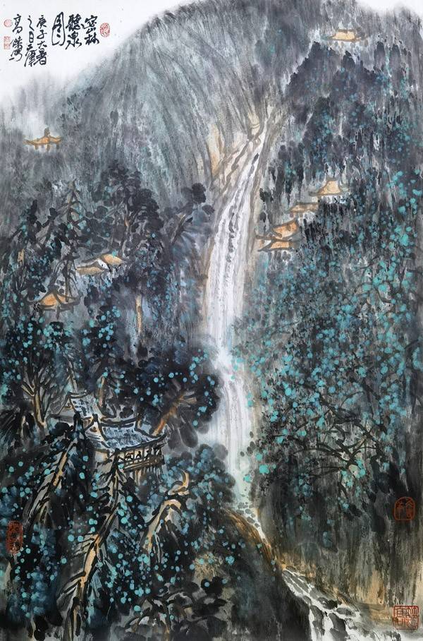 中国艺术经典:画家高杰作品欣赏_先生_山水画_大山