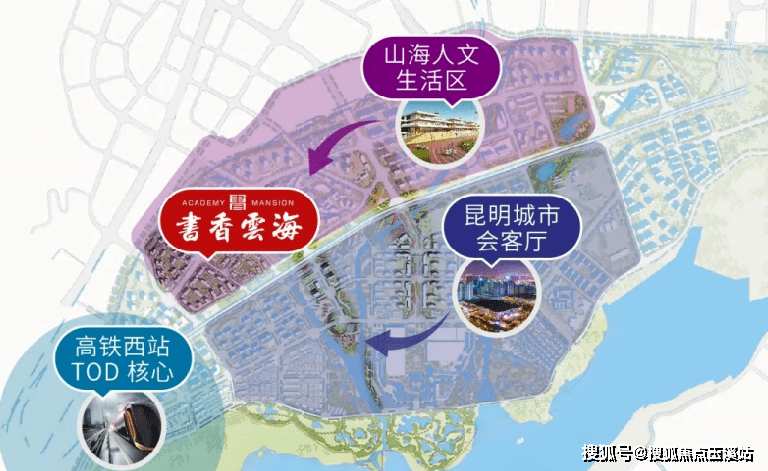 昆明2023年销冠楼盘(书香云海)项目简介 低总价学位_配套_地块_毛坯