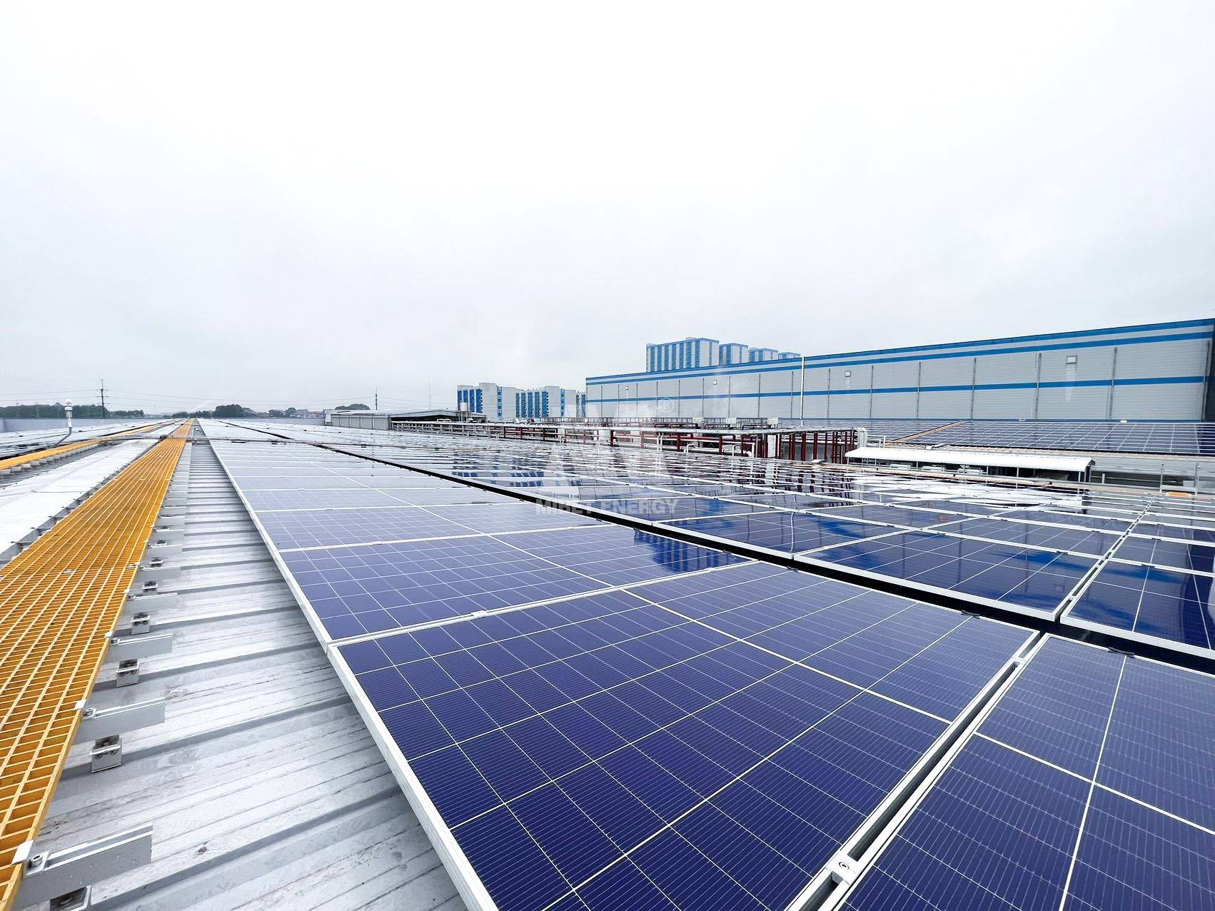 推动企业低碳转型!迈贝特20mw越南立讯精密分布式光伏项目正式发电