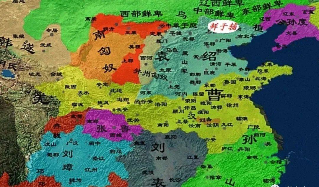 三国乌桓地图图片