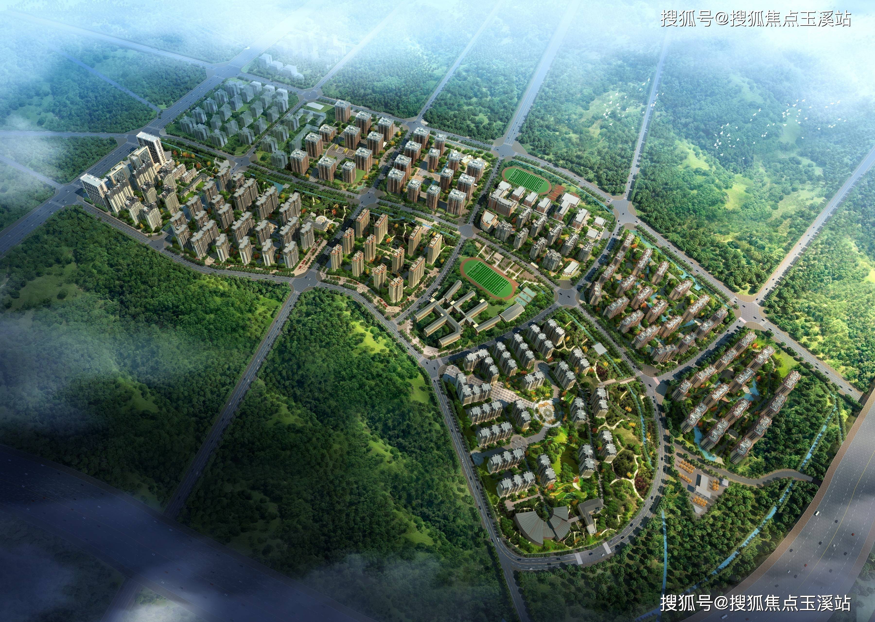 滇池湾区·千亩生态教育大盘 总规划用地:2026亩 总建筑面积:270万方