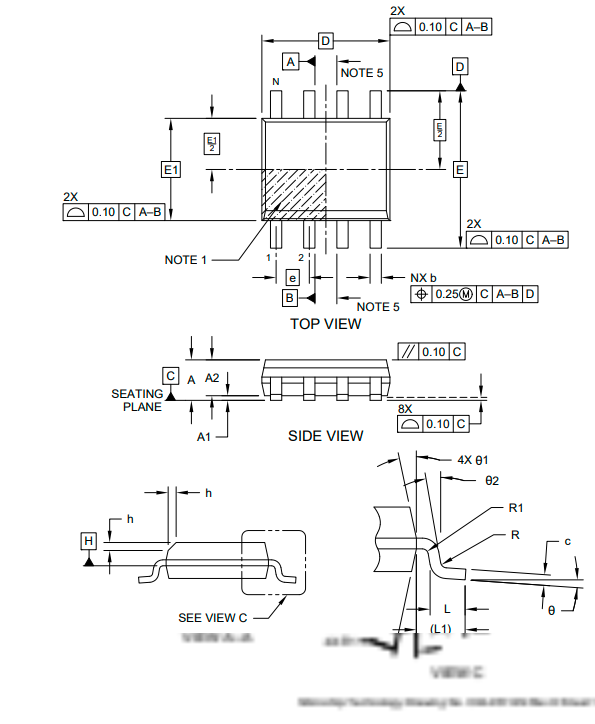 元件封装尺寸图:引脚图:规格书参数:如需要采购at24c256器件,或者查看