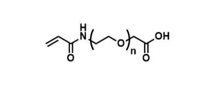 aca-peg-aa结构式:英文名称:aca-peg-aa中文名称:丙烯酰胺聚乙二醇