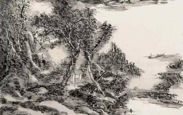 近现代字画市场价格参考黄宾虹新安江纪游