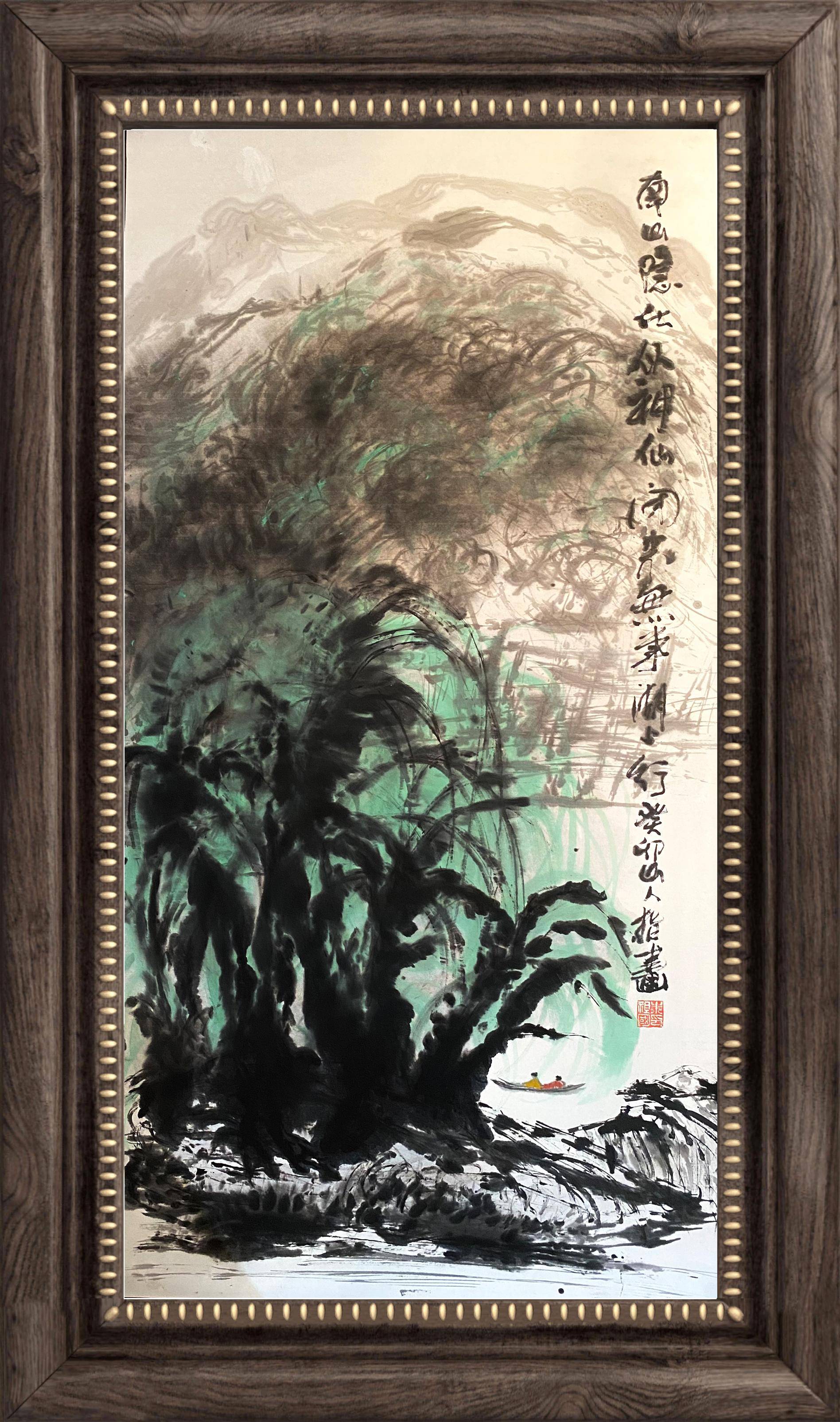 指间问心——国画大家朱祖国先生指墨艺术_作品_画面_笔墨