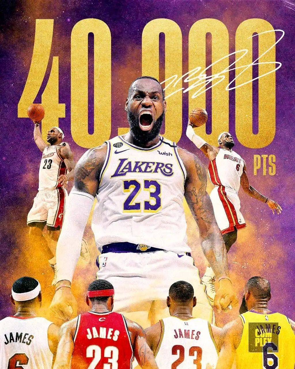 詹姆斯40000分君临天下!掘金三杀湖人!真打不过_助攻_篮板_八村