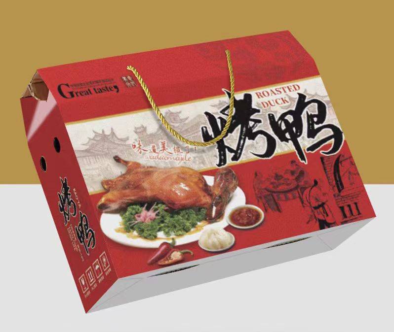 成都包装盒制作厂:定做烤鸭礼盒包装盒,传递美食温暖_设计_散发出