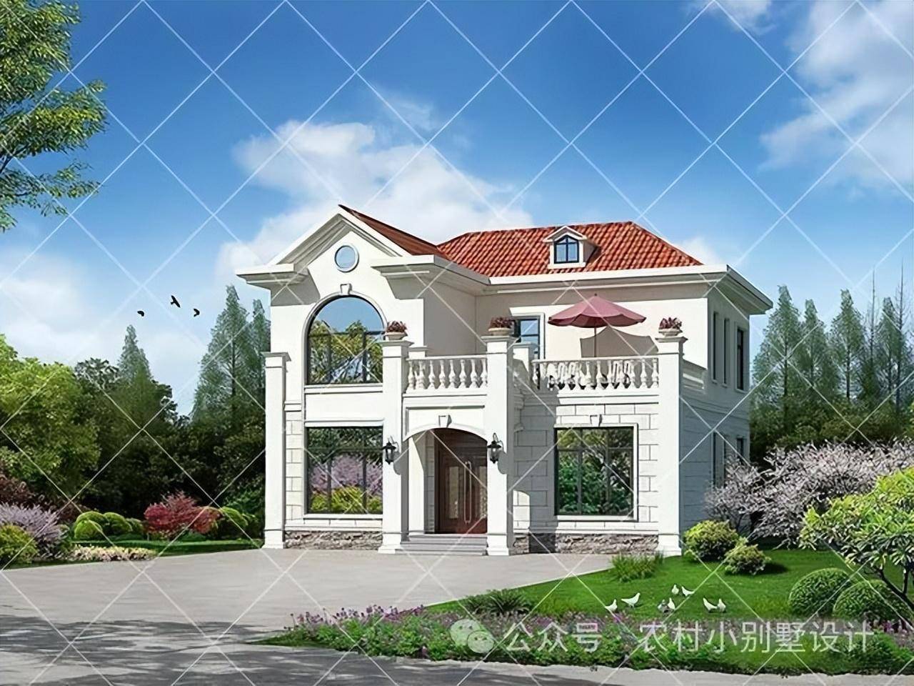 20万左右的农村2层别墅推荐,24新款农村110㎡内的自建房别墅户型_房子