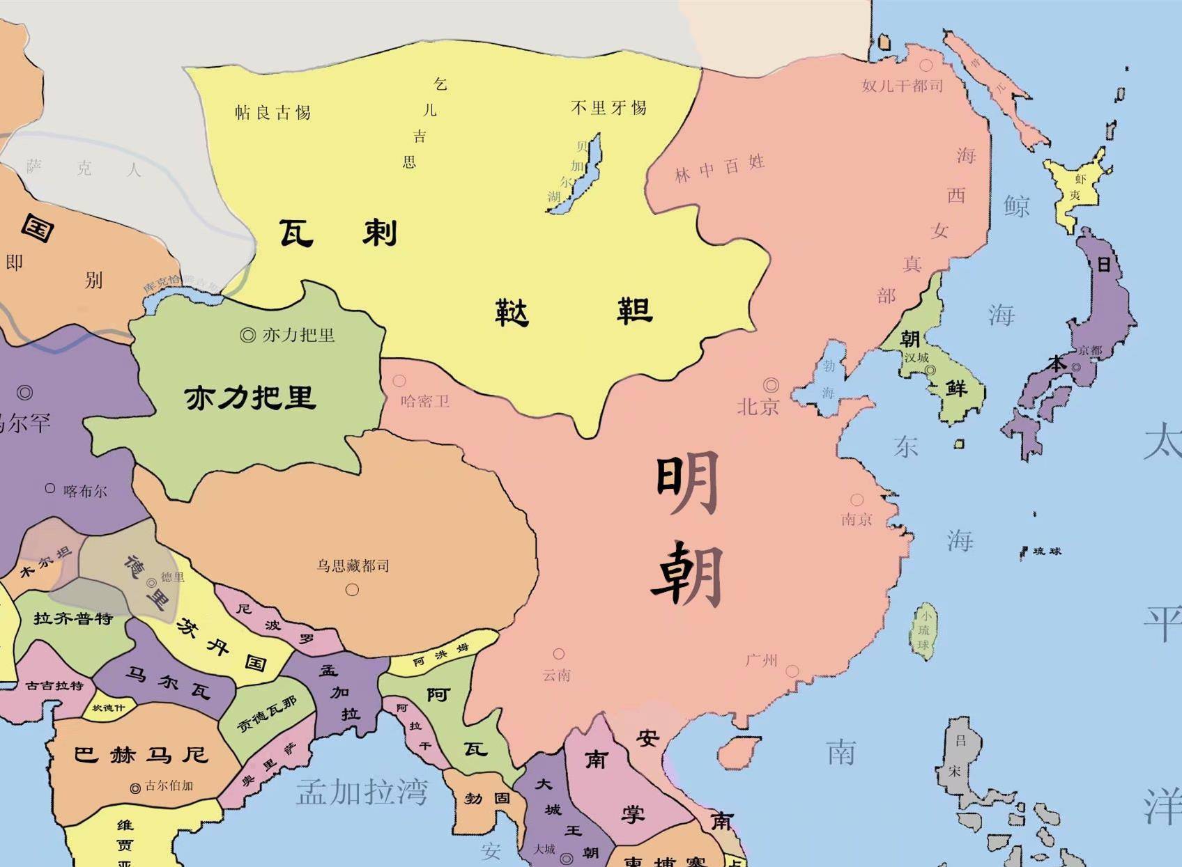 明朝到底是一个大一统的王朝还是一个分裂政权?_蒙古_中国_版图