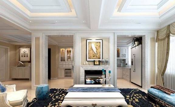 原创客厅做回字形吊顶还要走一圈石膏线不费钱师傅准是个半吊子