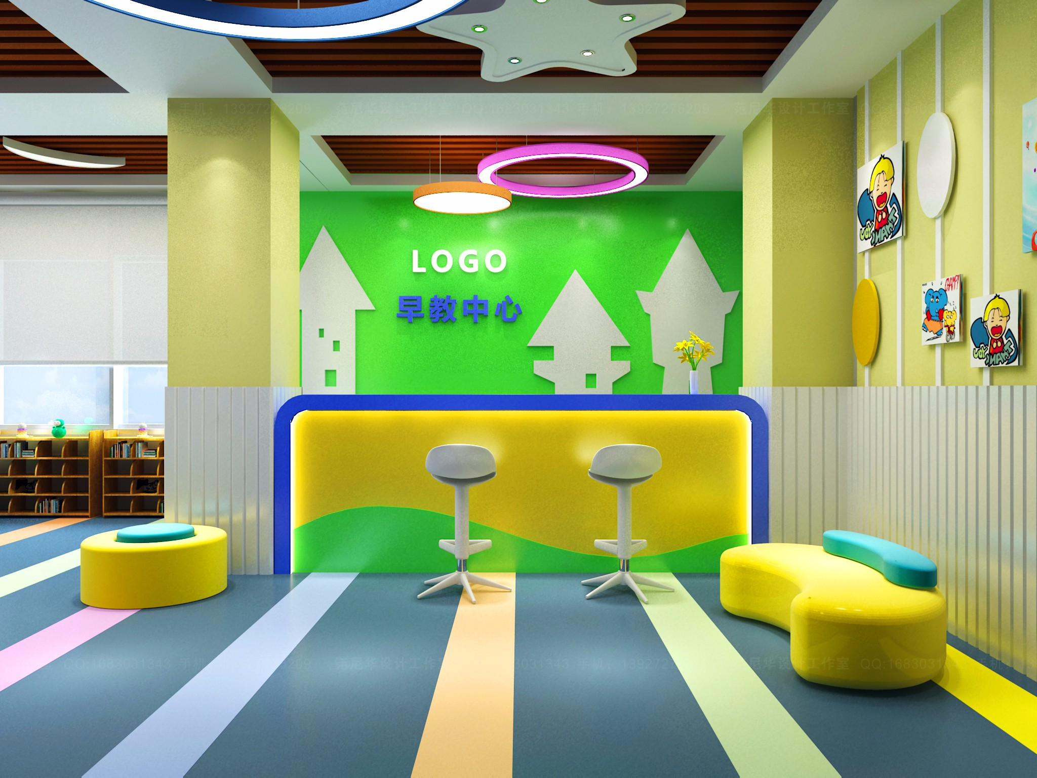 托管中心的布局需要注意什么?幼儿园室内设计,学校装修设计