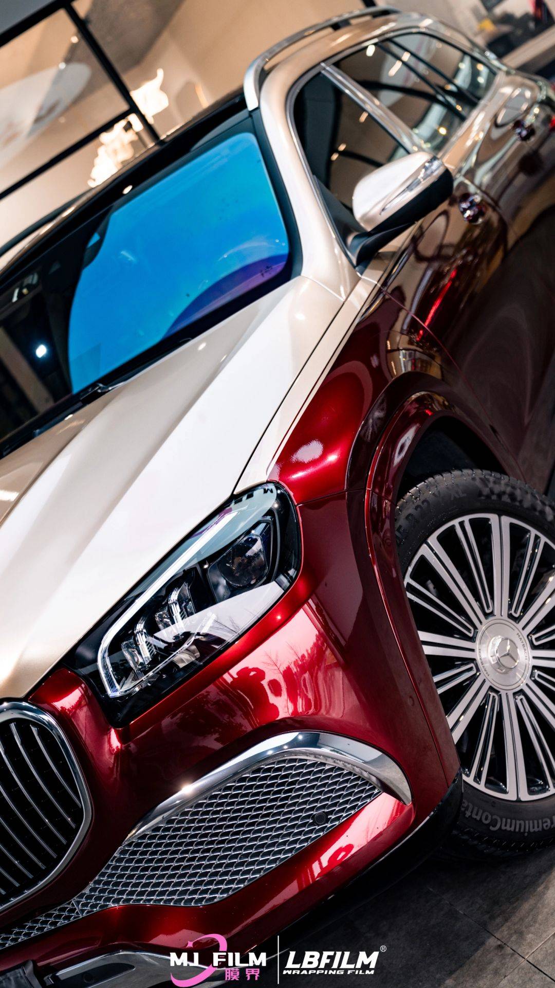 奔驰lb液态金属龙血红液态金属香槟金这该死的尊贵感