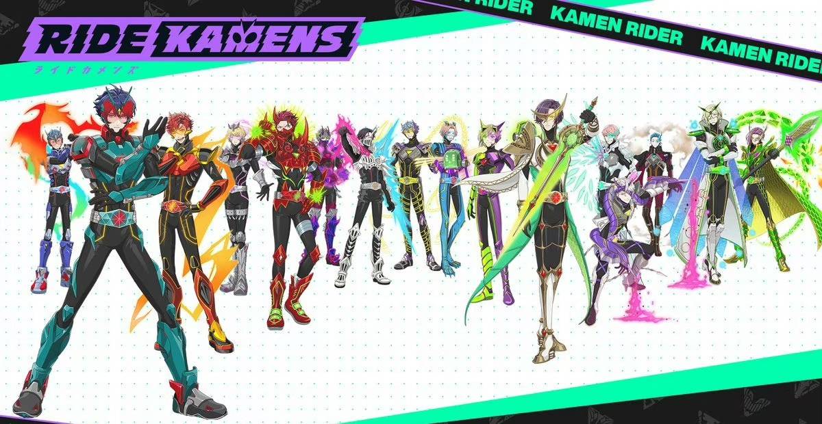 原创游戏ridekamens中登场的假面骑士们使用戒指变身很优雅