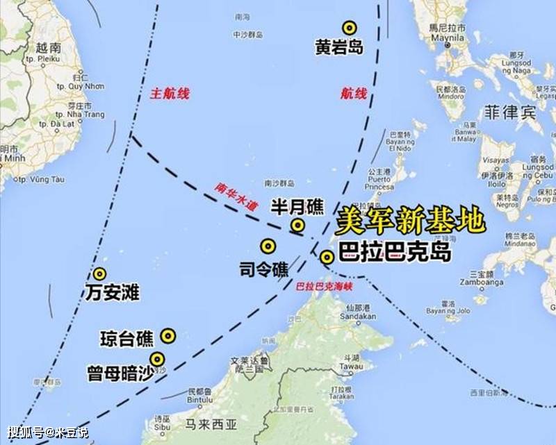 收回司令礁吹填半月礁便可监控巴拉巴克海峡反制美驻菲新基地