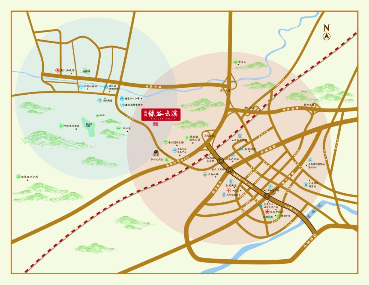&项目位于义浦线北侧,临近机场路立交化一标段改造的起点(杭金衢高速