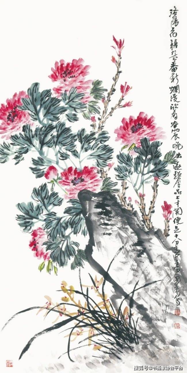 当代艺术家郭石夫百幅经典大写意花鸟画欣赏