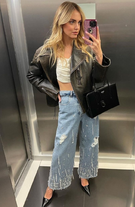 意大利时尚博主chiaraferragni时髦造型信手拈来