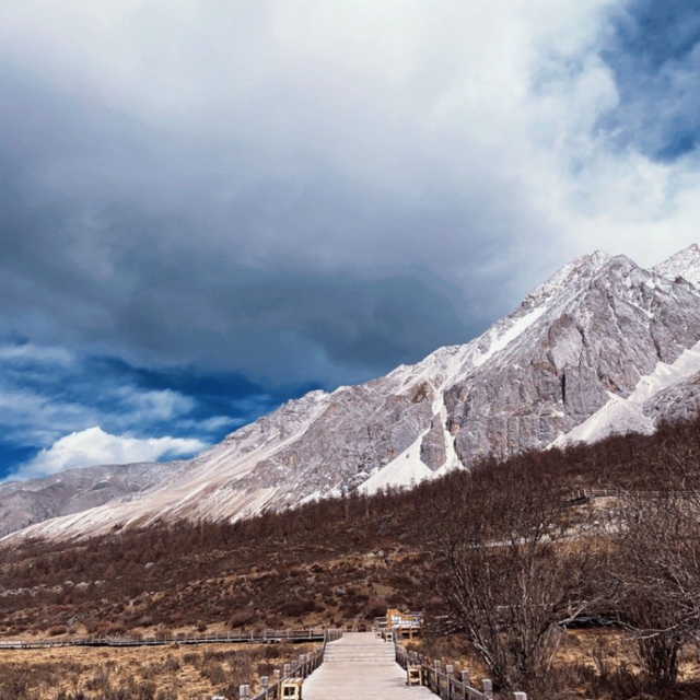旅游四川甘孜稻城亚丁春日暖阳见