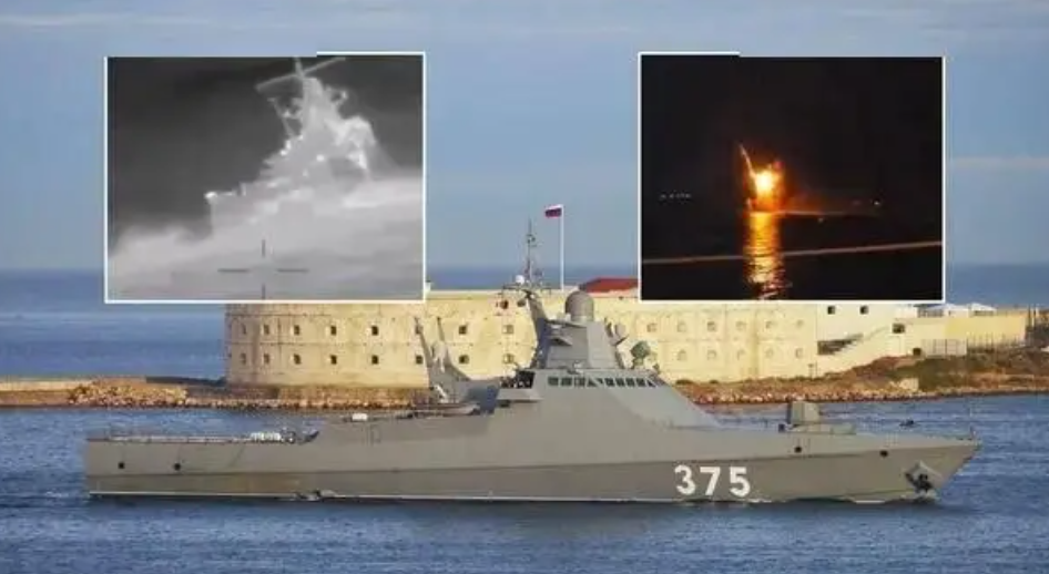 原创乌军无人艇深夜突袭俄军再遭重创黑海主力战舰被击沉